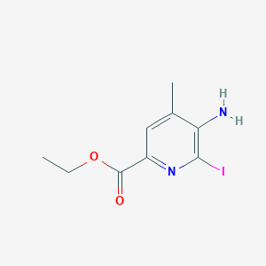 Ethyl 5-amino-6-iodo-4-methylpyridine-2-carboxylate