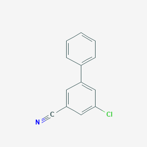 molecular formula C13H8ClN B8327972 5-Chlorobiphenyl-3-carbonitrile CAS No. 1214363-96-8