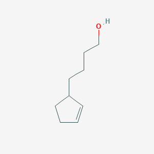 3-(4-Hydroxybut-1-yl)cyclopentene