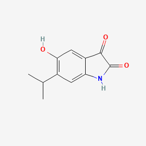 molecular formula C11H11NO3 B8327986 5-Hydroxy-6-isopropyl-1h-indole-2,3-dione 