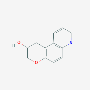 molecular formula C12H11NO2 B8328063 2,3-dihydro-1H-pyrano[3,2-f]quinolin-2-ol 