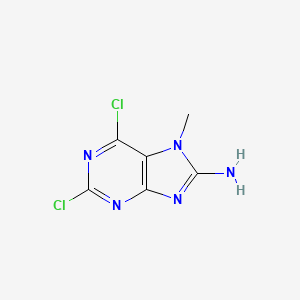 molecular formula C6H5Cl2N5 B8328067 8-Amino-2,6-dichloro-7-methylpurine 