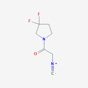 molecular formula C7H8F2N2O B8328085 Ethanone, 1-(3,3-difluoro-1-pyrrolidinyl)-2-isocyano- 