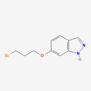 molecular formula C10H11BrN2O B8328093 6-(3-bromopropoxy)-1H-indazole 