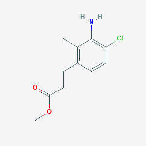 Methyl 3-(3-amino-4-chloro-2-methylphenyl)propanoate