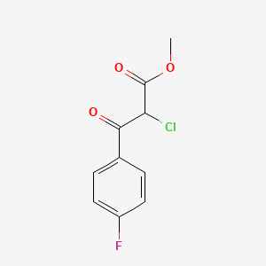 Methyl 2-chloro-3-(4-fluorophenyl)-3-oxopropionate