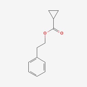 molecular formula C12H14O2 B8328134 Cyclopropanecarboxylic acid, 2-phenylethyl ester 