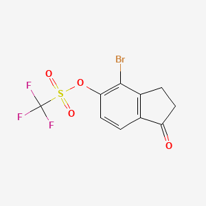 4-bromo-1-oxo-2,3-dihydro-1H-inden-5-yl trifluoromethanesulfonate