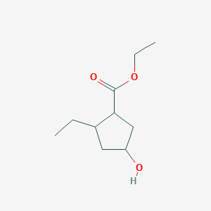 Ethyl 2-ethyl-4-hydroxycyclopentanecarboxylate