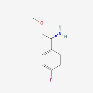 molecular formula C9H12FNO B8328221 (r)-1-(4-Fluorophenyl)-2-methoxyethanamine 