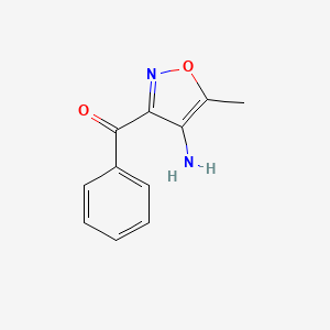 molecular formula C11H10N2O2 B8328223 (4-Amino-5-methylisoxazol-3-yl)phenylmethanone 