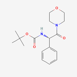 4-((S)-(tert-Butoxycarbonylamino)phenylacetyl)morpholine