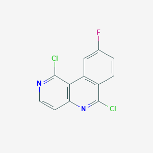 1,6-Dichloro-9-fluorobenzo[c]-1,6-naphthyridine