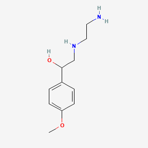 molecular formula C11H18N2O2 B8328264 N-[2-Hydroxy-2-(4-methoxyphenyl)ethyl]-ethylenediamine 