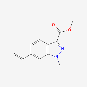 molecular formula C12H12N2O2 B8328266 Methyl 1-methyl-6-vinyl-1H-indazole-3-carboxylate 