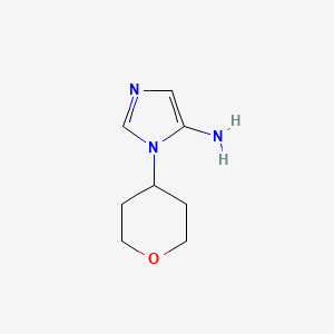 molecular formula C8H13N3O B8328276 3-Tetrahydropyran-4-ylimidazol-4-amine 