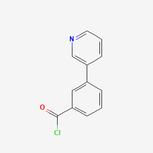 molecular formula C12H8ClNO B8328285 3-(Pyridin-3-yl)benzoyl chloride 