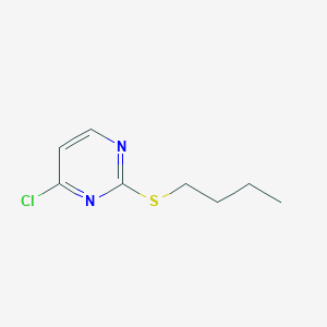 molecular formula C8H11ClN2S B8328311 2-Butylsulfanyl-4-chloro-pyrimidine 