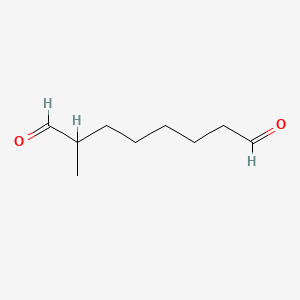 molecular formula C9H16O2 B8328318 2-Methyloctanedial CAS No. 30157-60-9