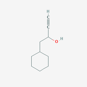 molecular formula C10H16O B8328358 1-Cyclohexylbut-3-yn-2-ol 