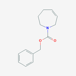 molecular formula C14H17NO2 B8328369 2,3,4,7-Tetrahydro-azepine-1-carboxylic acid benzyl ester 