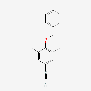 molecular formula C17H16O B8328374 2-Benzyloxy-5-ethynyl-1,3-dimethylbenzene 