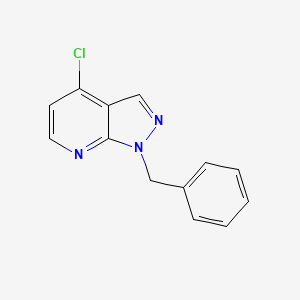 molecular formula C13H10ClN3 B8328406 1-benzyl-4-chloro-1H-pyrazolo[3,4-b]pyridine 
