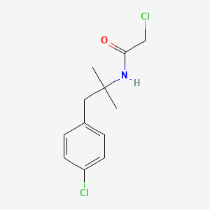 2-chloro-N-(1-(4-chlorophenyl)-2-methylpropan-2-yl)acetamide