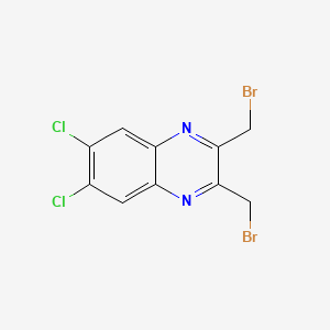 molecular formula C10H6Br2Cl2N2 B8328465 2,3-Bis(bromomethyl)-6,7-dichloroquinoxaline 