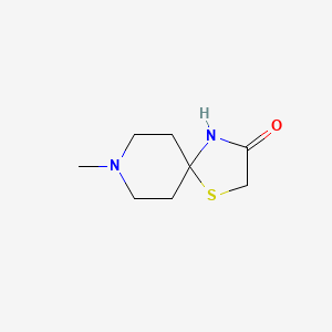 molecular formula C8H14N2OS B8328485 8-Methyl-1-thia-4,8-diaza-spiro[4.5]decan-3-one 