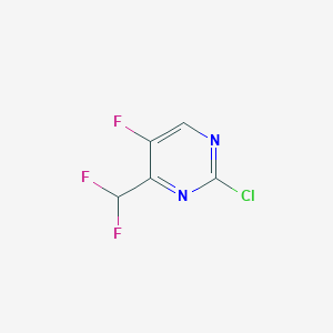 Pyrimidine, 2-chloro-4-(difluoromethyl)-5-fluoro-