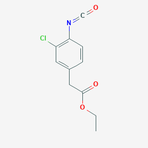 (3-Chloro-4-isocyanato-phenyl)-acetic acid ethyl ester