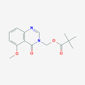 (5-methoxy-4-oxoquinazolin-3(4H)-yl)methyl pivalate