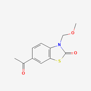 molecular formula C11H11NO3S B8328566 6-acetyl-3-(methoxymethyl)-3H-1,3-benzothiazol-2-one 