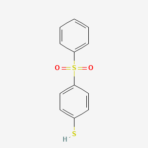 molecular formula C12H10O2S2 B8328605 4-(Phenylsulfonyl)benzenethiol 