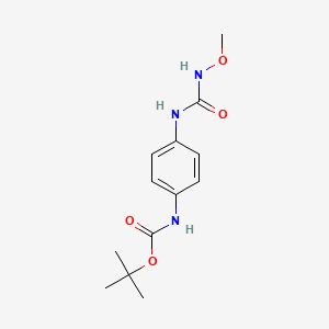 molecular formula C13H19N3O4 B8328715 Tert-butyl 4-{[(methoxyamino)carbonyl]amino}phenylcarbamate 
