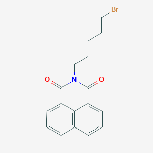 molecular formula C17H16BrNO2 B8328720 2-(5-Bromopentyl)benzo[de]isoquinoline-1,3-dione 