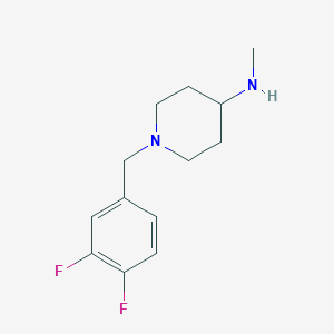 molecular formula C13H18F2N2 B8328733 1-(3,4-Difluorobenzyl)-N-methylpiperidine-4-amine 