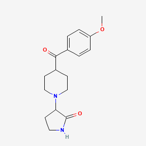 molecular formula C17H22N2O3 B8328735 3-(4-(4-Methoxybenzoyl)piperidin-1-yl)pyrrolidin-2-one 