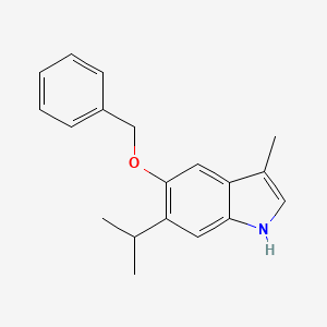 5-benzyloxy-6-isopropyl-3-methyl-1H-indole