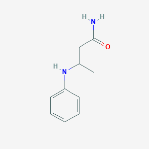molecular formula C10H14N2O B8328840 3-Anilinobutanamide 
