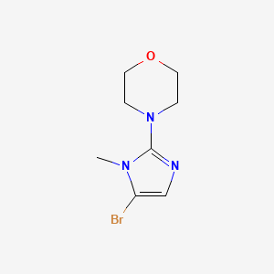 molecular formula C8H12BrN3O B8328858 4-(5-bromo-1-methyl-1H-imidazol-2-yl)-morpholine 
