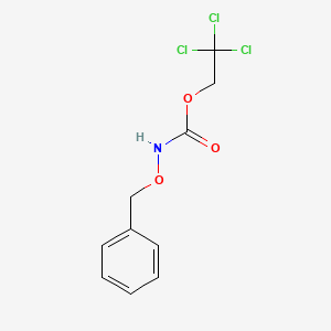 molecular formula C10H10Cl3NO3 B8328871 (Phenylmethoxy)carbamic acid 2,2,2-trichloroethyl ester 