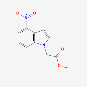 molecular formula C11H10N2O4 B8328873 methyl 2-(4-nitro-1H-indol-1-yl)acetate 