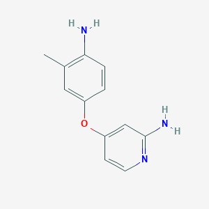 molecular formula C12H13N3O B8328878 4-(4-Amino-3-methylphenoxy)pyridin-2-ylamine 