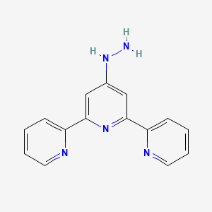 molecular formula C15H13N5 B8328881 4'-Hydrazino-2,2':6',2''-terpyridine 