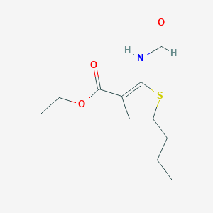 molecular formula C11H15NO3S B8328997 Ethyl 2-formylamino-5-propyl-thiophene-3-carboxylate 
