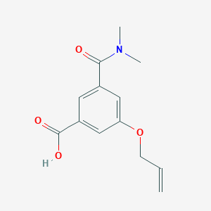 molecular formula C13H15NO4 B8329017 5-Allyloxy-N,N-dimethyl-isophthalamic acid 
