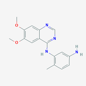 molecular formula C17H18N4O2 B8329019 4-(5-Amino-2-methylanilino)-6,7-dimethoxyquinazoline 