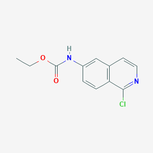 molecular formula C12H11ClN2O2 B8329022 1-Chloro-6-ethoxycarbonylaminoisoquinoline 